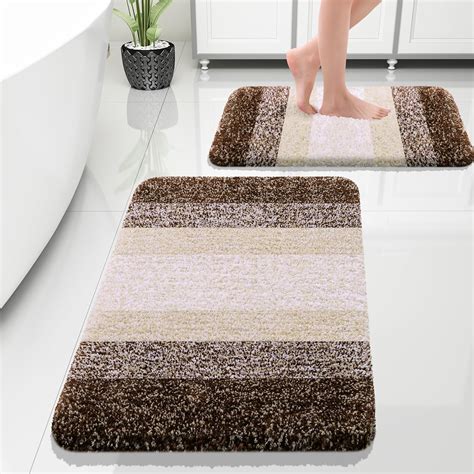 Amazon.com: OLANLY Luxury Bathroom Rug Set 2 Piece, Soft 